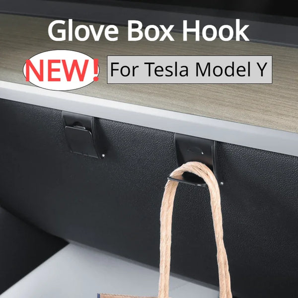 Glove Box Hook for Tesla Model Y Storage Clip Holder Hang Bag Umbrella Hook Organizer Modely Car Interior Accessories 2022-2023