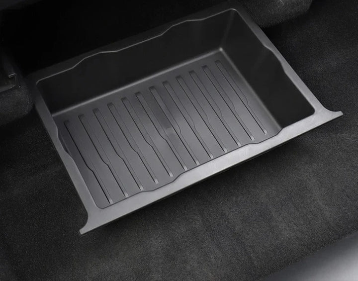 TPE Underseat Storage Box for Tesla Model X (2023) is available at Ludicrous EV.