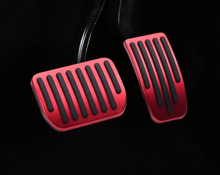 Aluminum Alloy Anti-Skid Pedal Covers for 2021-2024 Tesla Model 3/Y/3+ which is available at Ludicrous EV.