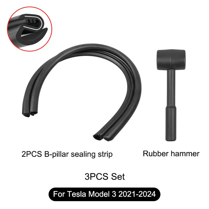 Soundproof Rubber Door Seal Strip Kit for Tesla Model 3/Y 2021-2024 is available at Ludicrous EV.
