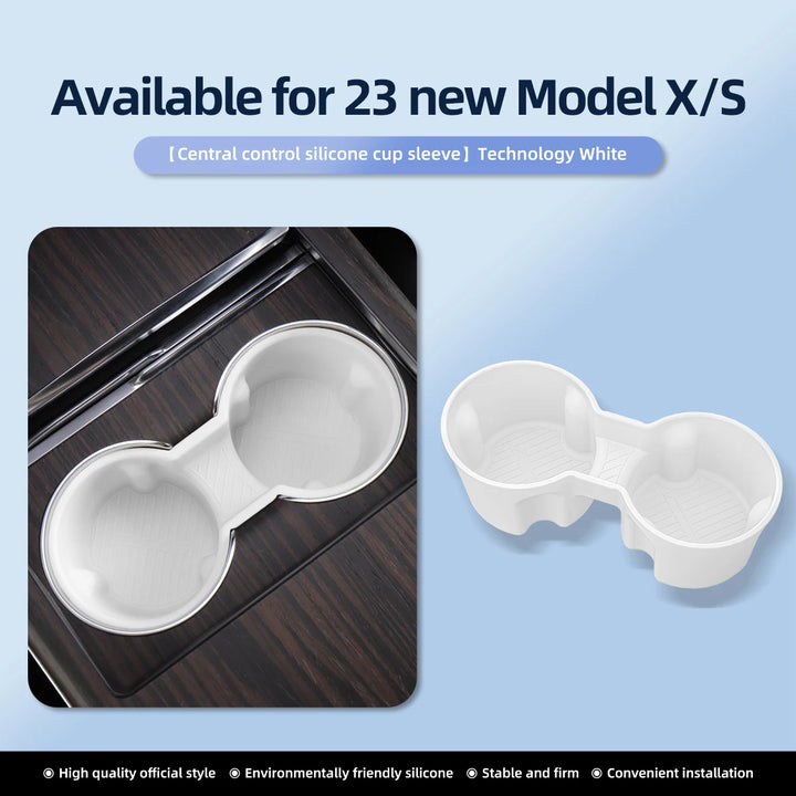 Water Cup Holder & Drinks Holder For Tesla Model X/S 2023-2024 is available at Ludicrous EV.