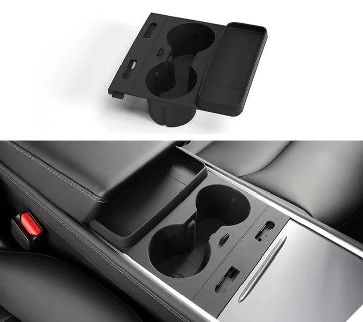 Silicone Water Cup Holder for Tesla Model 3/Model Y Center Console is available at Ludicrous EV.
