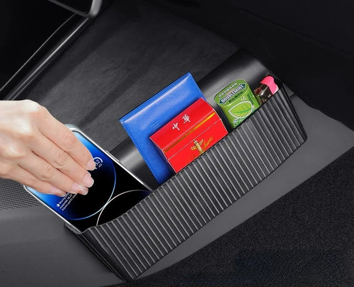 ABS Central Control Storage Box Organizer for Both Side Seat Gap for Tesla Model 3 Highland 2024 at Ludicrous EV.