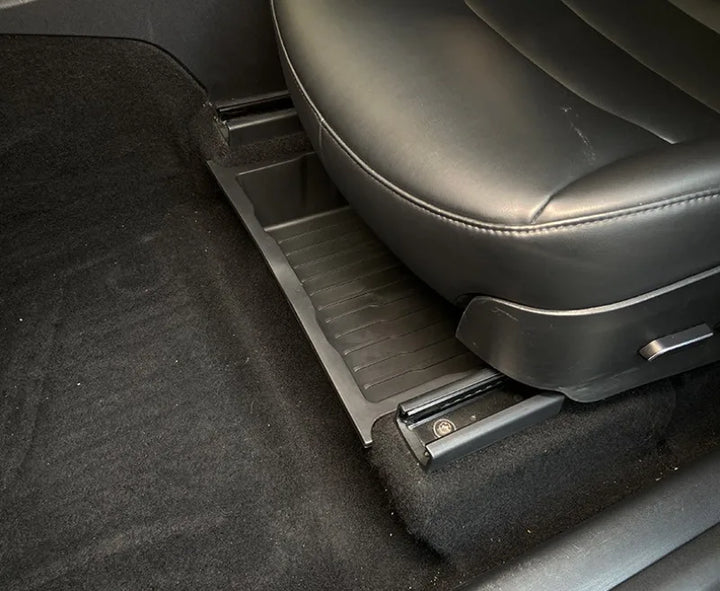 TPE Underseat Storage Box for Tesla Model X (2023) is available at Ludicrous EV.