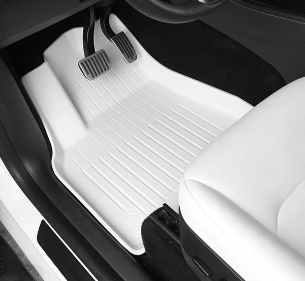 TPE Special Double-layer Carpet Floor Mats for Tesla Model 3/Y is available at Ludicrous EV.