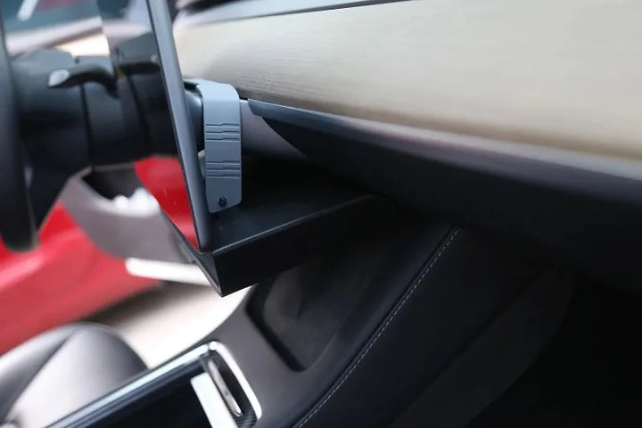 TPE+ABS Under-Screen Storage Box for Tesla Model 3/Model Y (2023) is available at Ludicrous EV.
