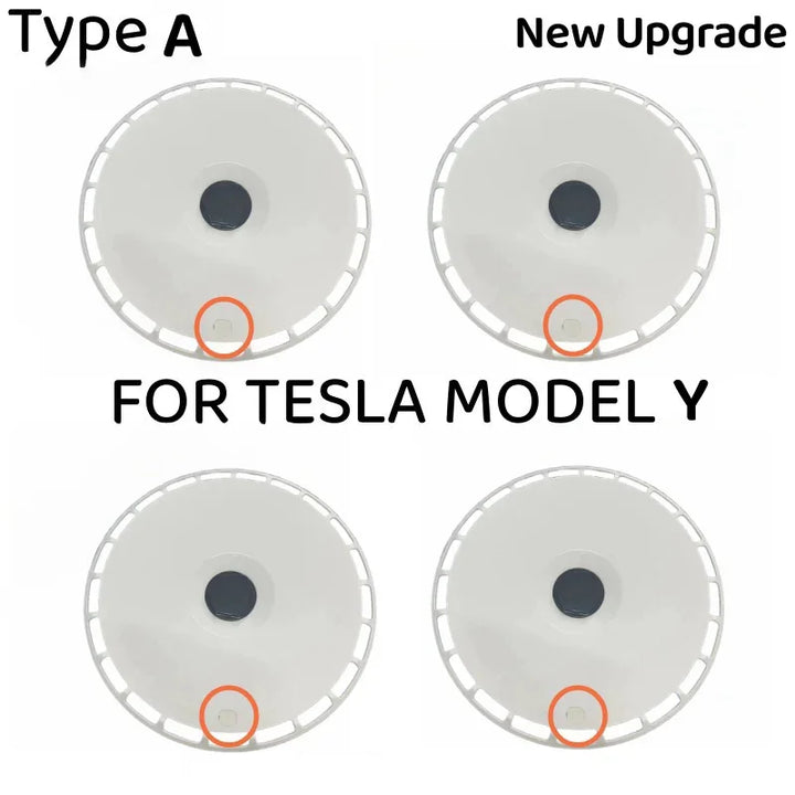 4PCS 19-Inch High-Performance Wheel Hubcaps, Full Rim Covers for Tesla Model Y 2019-2023 is available at Ludicrous EV.