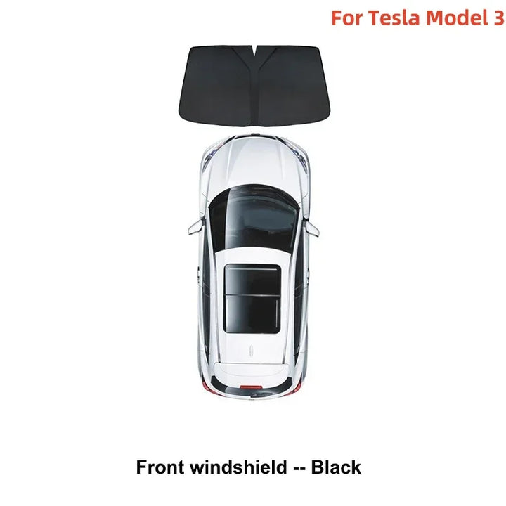 Window Sunshade for Tesla Model 3/Model Y/Model 3+ Highland (2017-2024)  is available at Ludicrous EV.
