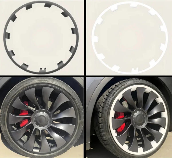 21-Inch Wheel Rim Protectors ABS Hub Caps for Tesla Model Y (2018-2024) is available at Ludicrous EV.