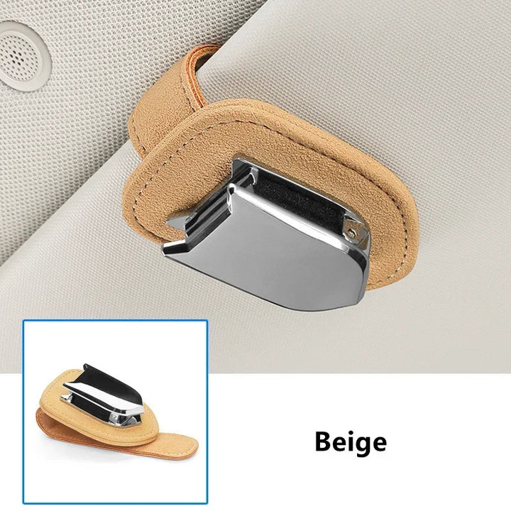 Sunglasses Holder & Key Card Clip for Sun Visor, Anti-Fur Carbon for Tesla Model 3/Model Y/Model S/Model X (2023) is available at Ludicrous EV.