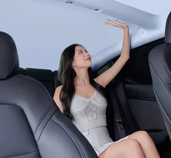 Sunroof Sunshade for Tesla Model 3/Model Y/Model 3+ Highland is available at Ludicrous EV.