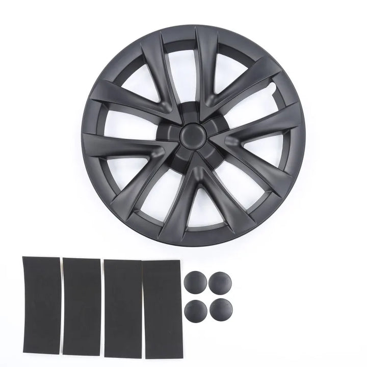 18 Inch Full Rim Wheel Hub Cap Cover, Performance Replacement for Tesla Model 3 is available at Ludicrous EV.
