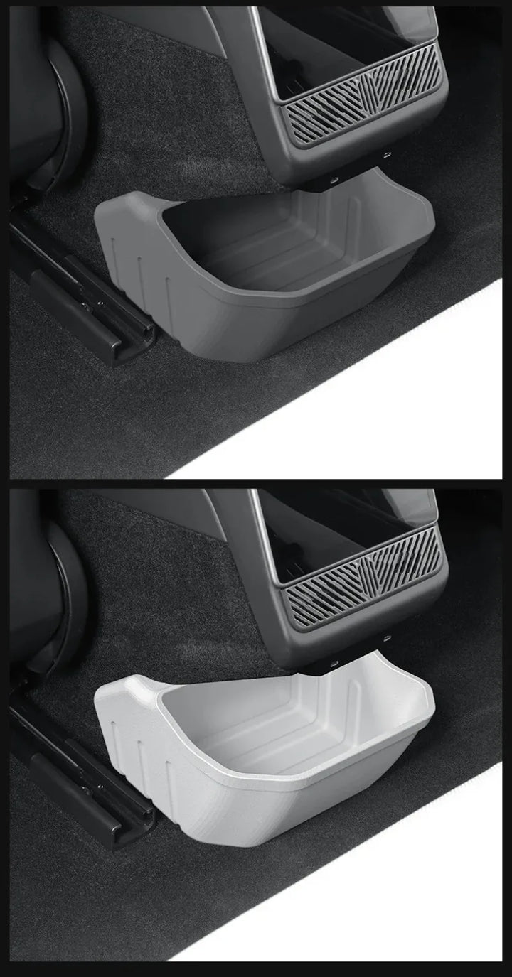 Silicone Rear Middle Storage Box Organizer for Tesla Model 3 Highland 2024 is available at Ludicrous EV.
