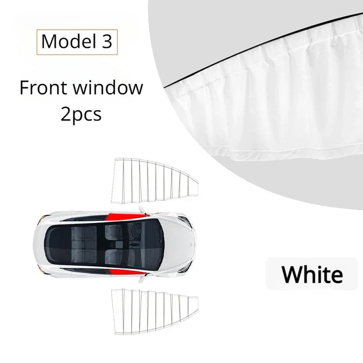 Side Window Sunshade Curtain for Tesla Model 3/Model Y/Model 3+ Highland (2024) is available at Ludicrous EV.
