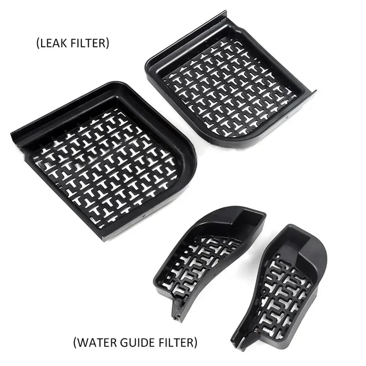 Front Trunk Water Guide Channel Protective Net for Debris Filtration Anti-Clogging Groove Tesla Model Y 2021-2024 is available at Ludicrous EV.