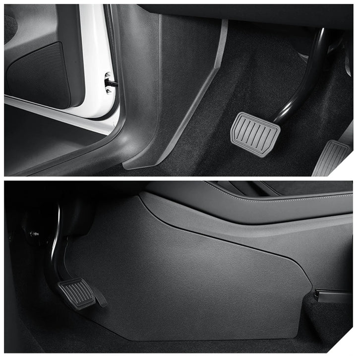 TPE Anti-Dirty Rear Seat Kick Mat for Tesla Model Y is available at Ludicrous EV.