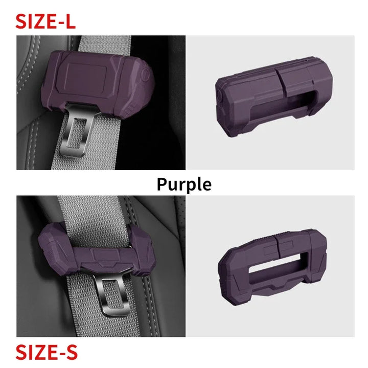 Durable Silicone Safety Belt Plug Cover Scratch-Resistant Anti-Collision Noise Reducer is available at Ludicrous EV.
