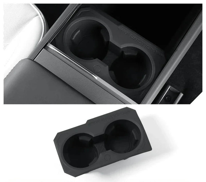 Central Control Drink Coaster Pad, Rear Seat Cup Holder Mat for Tesla Model 3 Highland 2024  is available at Ludicrous EV.
