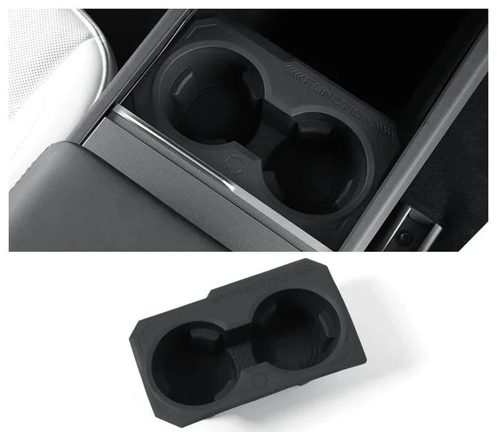 Front Row Cup Holder/Water Cup Limiter for Tesla Model 3+ is available at Ludicrous EV.