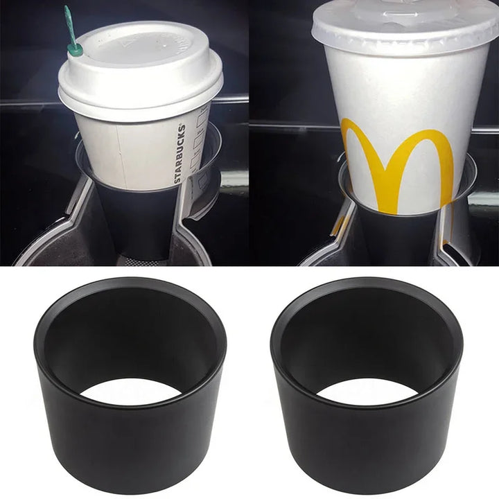 ABS Water Cup Holder Adapter for Tesla Model 3/Model Y Center Console is available at Ludicrous EV.
