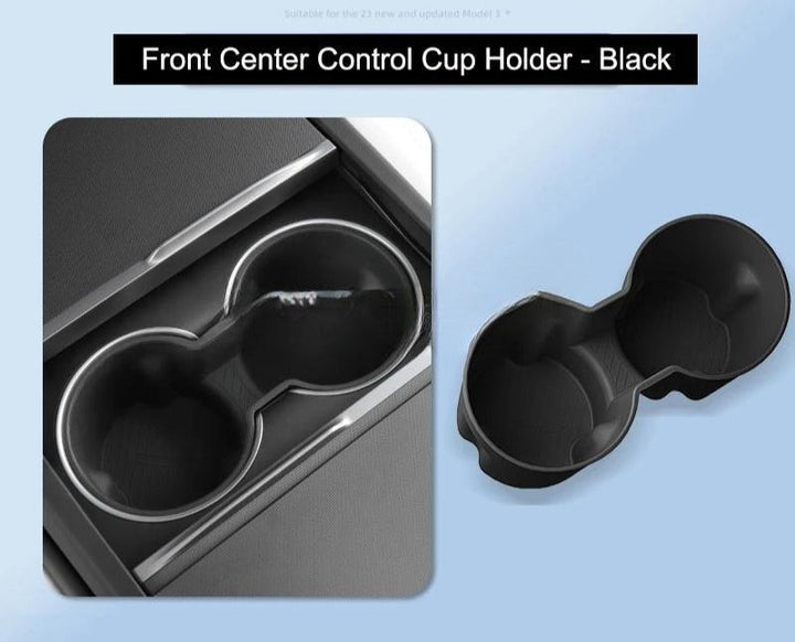 Front Rear Cup Holder Coaster for Tesla Model 3 Highland 2023-2024 is available at Ludicrous EV.