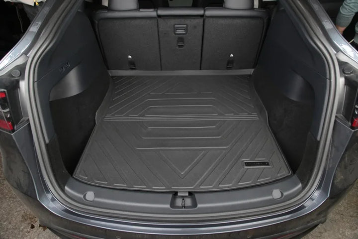 TPE Waterproof Trunk Storage Mats for Tesla Model 3/Model Y 2023 is available at Ludicrous EV.
