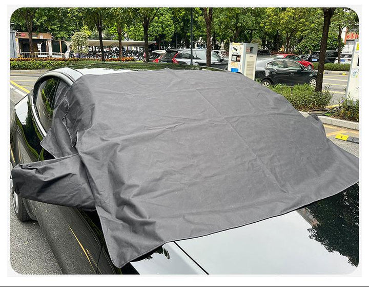 Thickened Oxford Cloth Windshield Snow Cover for Tesla Model Y is available at Ludicrous EV.