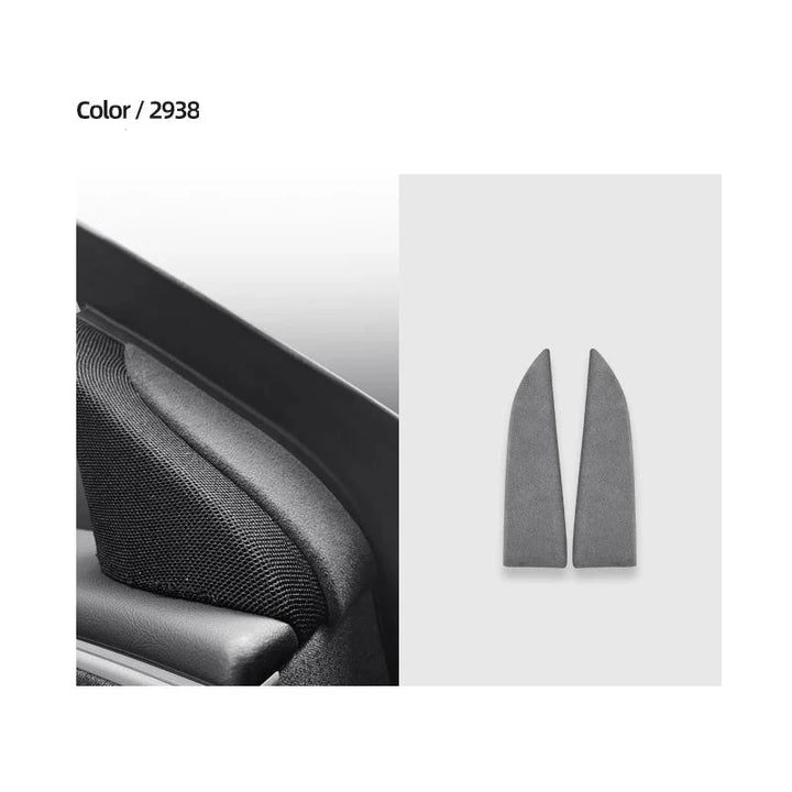 Door Window Corner Cover for Tesla Model 3 Highland (2024+) Alcantara at Ludicrous EV.
