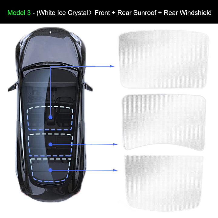 Privacy Sun Shade for Tesla Model 3 Y Custom-Fit Car Side Window Sunshade Blind Shading for Camping Hiking Rest Accessories is available at Ludicrous EV.