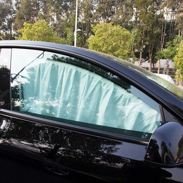 Side Window Sunshade Curtain for Tesla Model 3/Model Y/Model 3+ Highland (2024) is available at Ludicrous EV.
