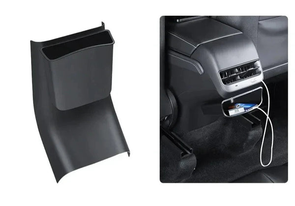 Rear Anti-Kick Plate and Storage Box for Tesla Model 3/Model Y/Model 3+ Highland is available at Ludicrous EV.