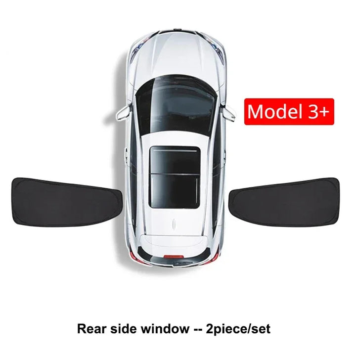 Car Sunshade Privacy Curtain for Side Windows and Windshield Heat Insulation for Tesla Model 3 Highland 2024 is available at Ludicrous EV.
