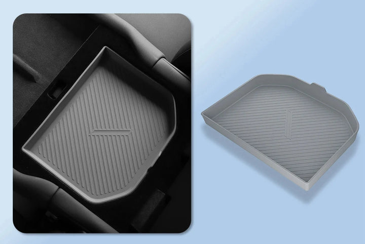 Wireless Charging Pad & Armrest Organizer For Tesla Model S/X 2024 is available at Ludicrous EV.