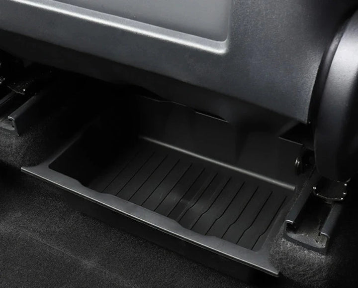 TPE Underseat Storage Box for Tesla Model X (2023) is available at Ludicrous EV.