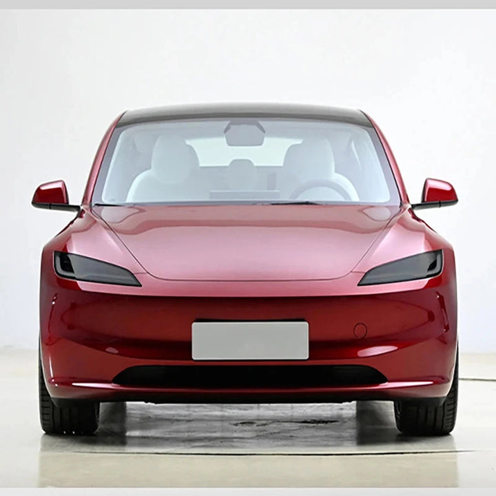 Smoked Black TPU Transparent Headlamp Protective Film for Tesla Model 3 Highland 2024 is available at Ludicrous EV.
