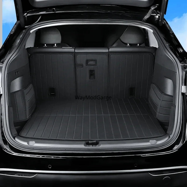 Full Coverage Non-Slip Trunk Mat for Tesla Model Y is available at Ludicrous EV.
