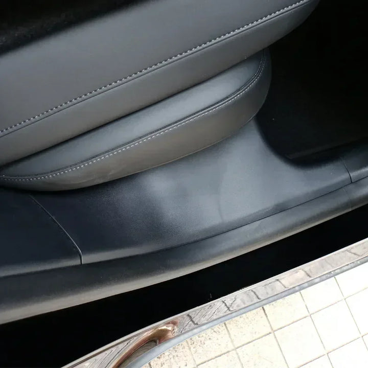 Rear Door Sill Protective Pads for Tesla Model Y 2021-2024 is available at Ludicrous EV.
