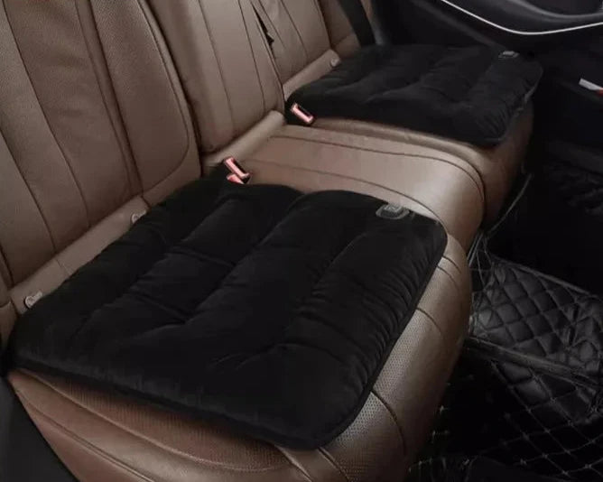 Graphene Heated Car Seat Cushion - Plush Winter Warmth, USB & 12V Power at Ludicrous EV.