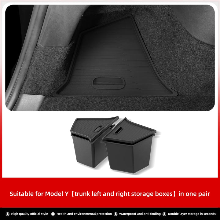 Rear Trunk Storage Box For Tesla Model Y 2022-2024 is available at Ludicrous EV.
