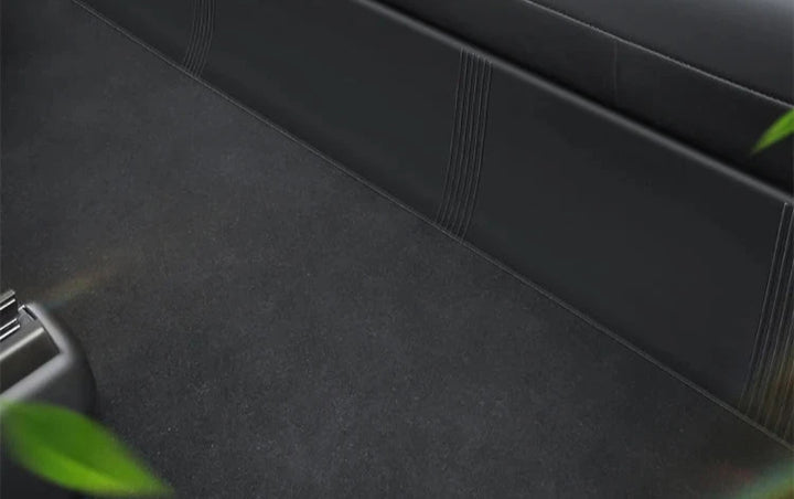 TPE Anti-Dirty Rear Seat Kick Mat for Tesla Model Y is available at Ludicrous EV.