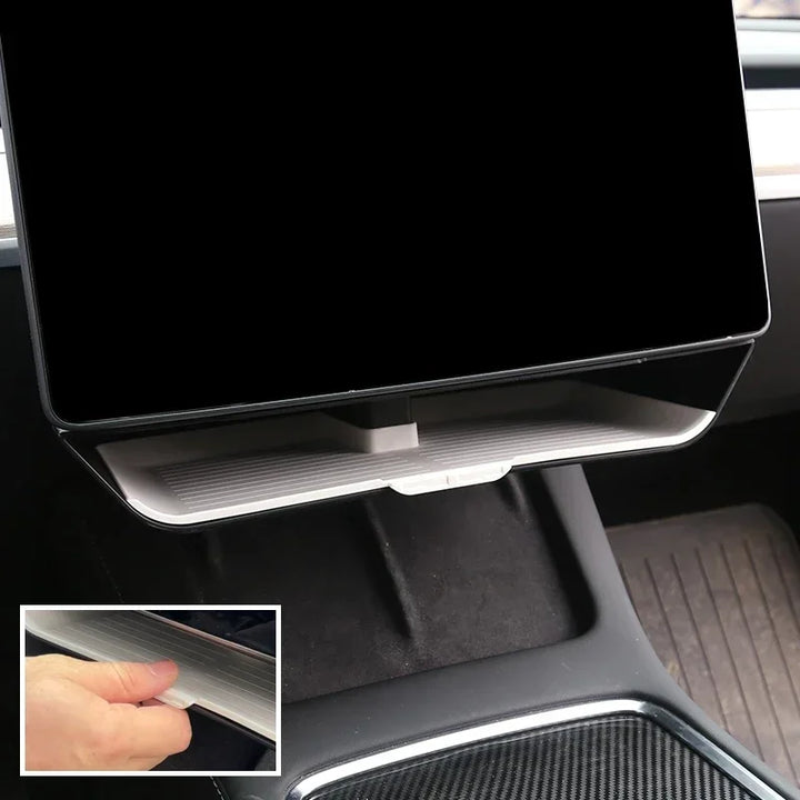 Double Layered White Center Armrest Box for Tesla Model 3/Model  Y is available at Ludicrous EV.