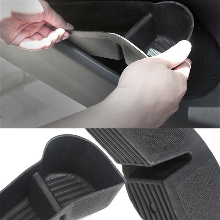 Car Door Side Storage Box with Armrest Umbrella Tray Organizer – Front & Rear Door Storage Accessories for Tesla Model 3/Model Y/Model 3+ at Ludicrous EV.