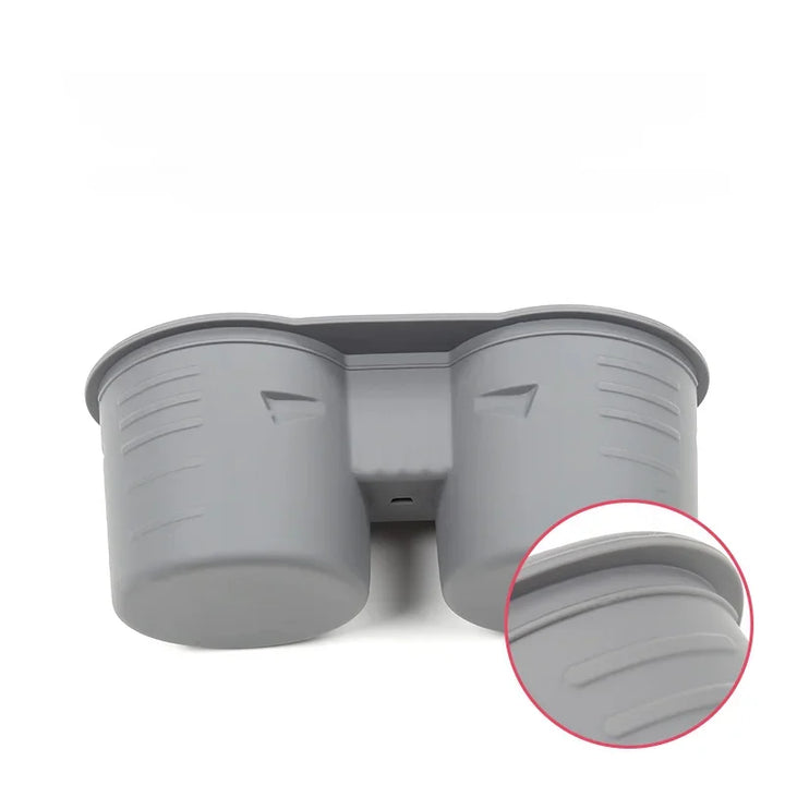 Silicone Non-Slip Cup Holder and Phone Limiter for Central Console for Tesla Model 3 Y 2021-2023 is available at Ludicrous EV.
