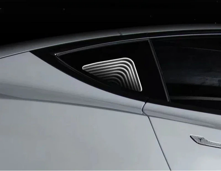 Triangle Window Atmosphere Lights for Tesla Model Y 2021-2023 at Ludicrous EV.
