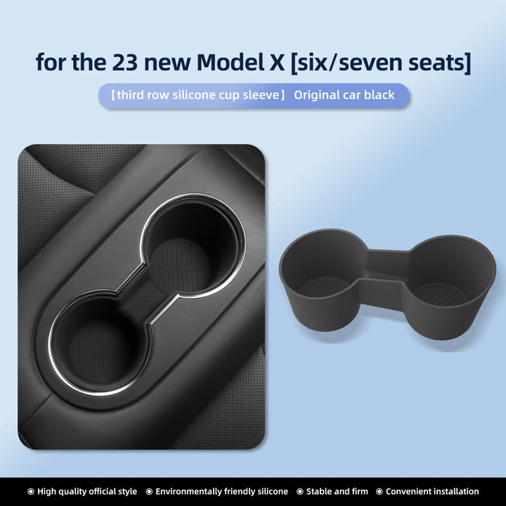 Water Cup Holder & Drinks Holder For Tesla Model X/S 2023-2024 is available at Ludicrous EV.