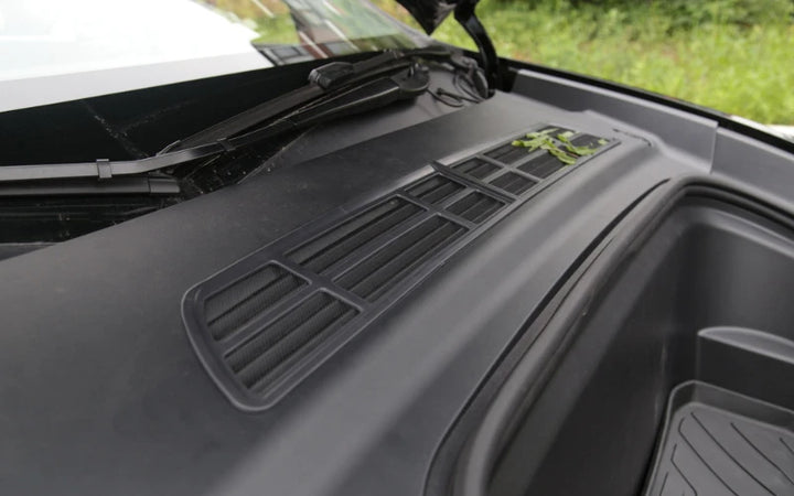 Air Inlet Protection Cover, Insect-Proof Net for Front Trunk Air Intake for Tesla Model 3/Model Y is available at Ludicrous EV.
