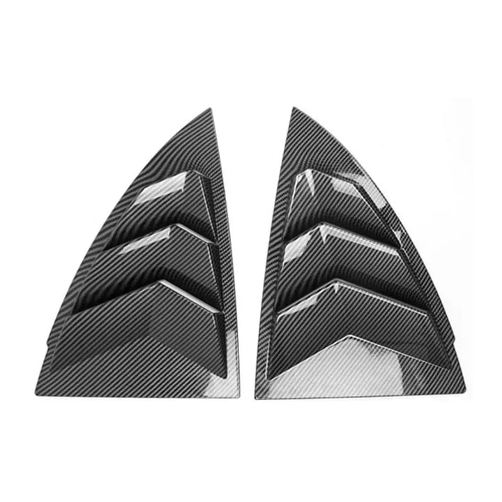 Triangle Window Spoiler Louver Shutter Cover for Tesla Model Y is available at Ludicrous EV.
