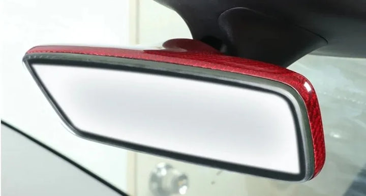 Real Carbon Fiber Rearview Mirror Cover for Tesla Model 3/Y/3+ Highland 2024 is available at Ludicrous EV.