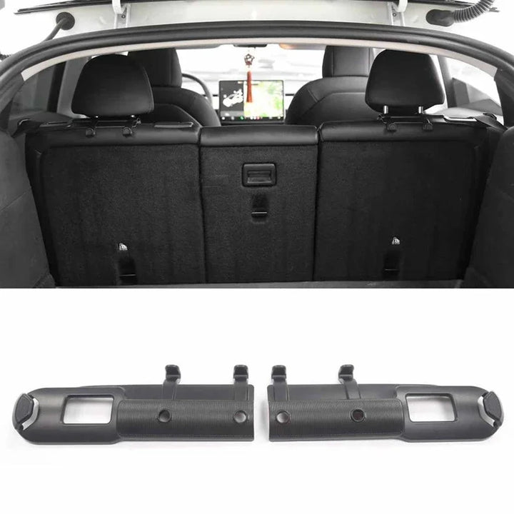 Rear Seat Belt Fixation Limiter & Trunk Hook Storage for Tesla Model Y (2021-2023) is available at Ludicrous EV.
