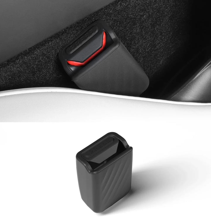 Seat Belt Buckle Protective Cover & Decorative Cover For Tesla Model Y 2024 is available at Ludicrous EV.
